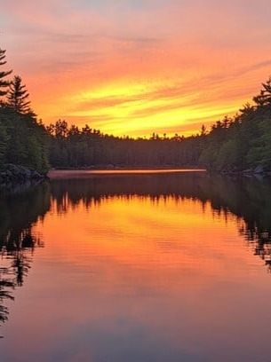 Sunset at Waters Edge artwork
