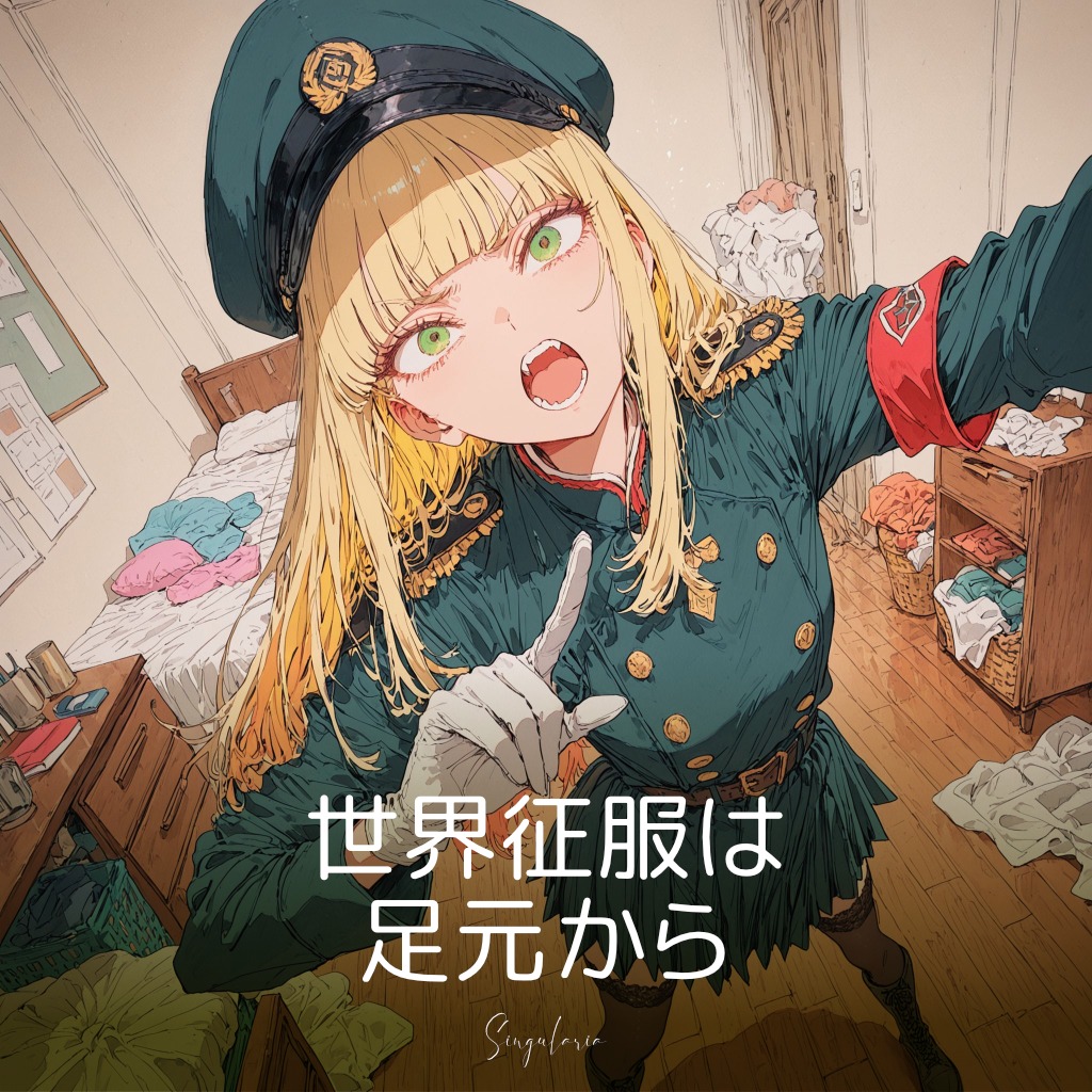 世界征服は足元から artwork
