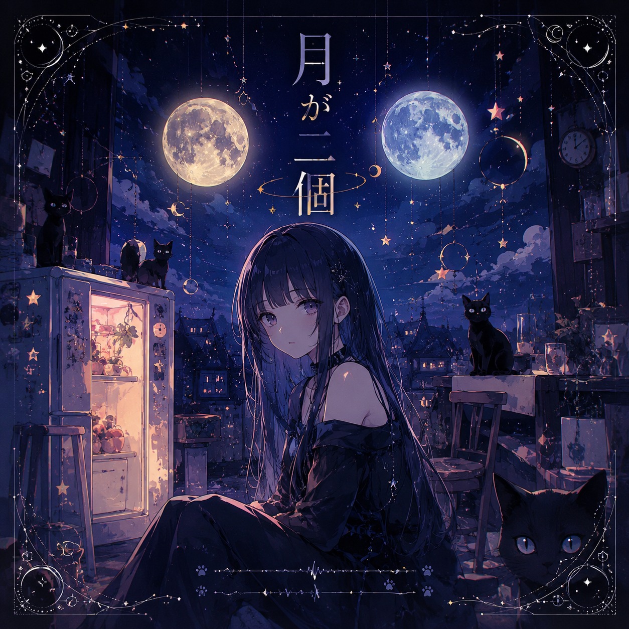 月が二個 artwork