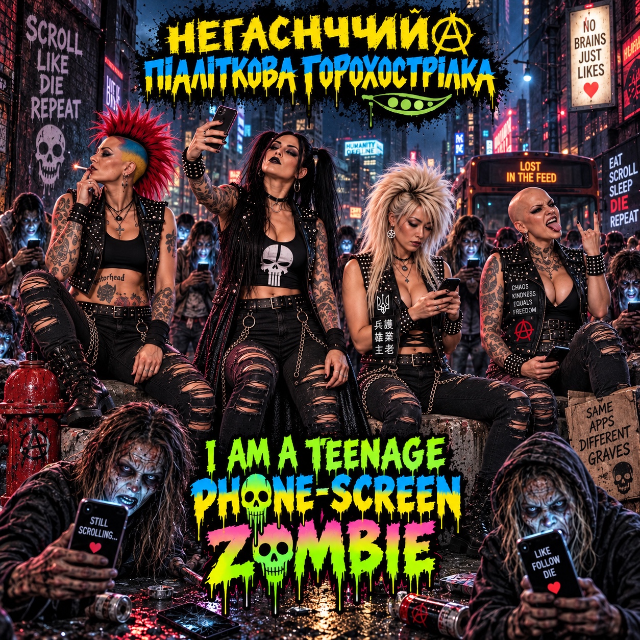 Teenage Phone-Screen Zombie artwork