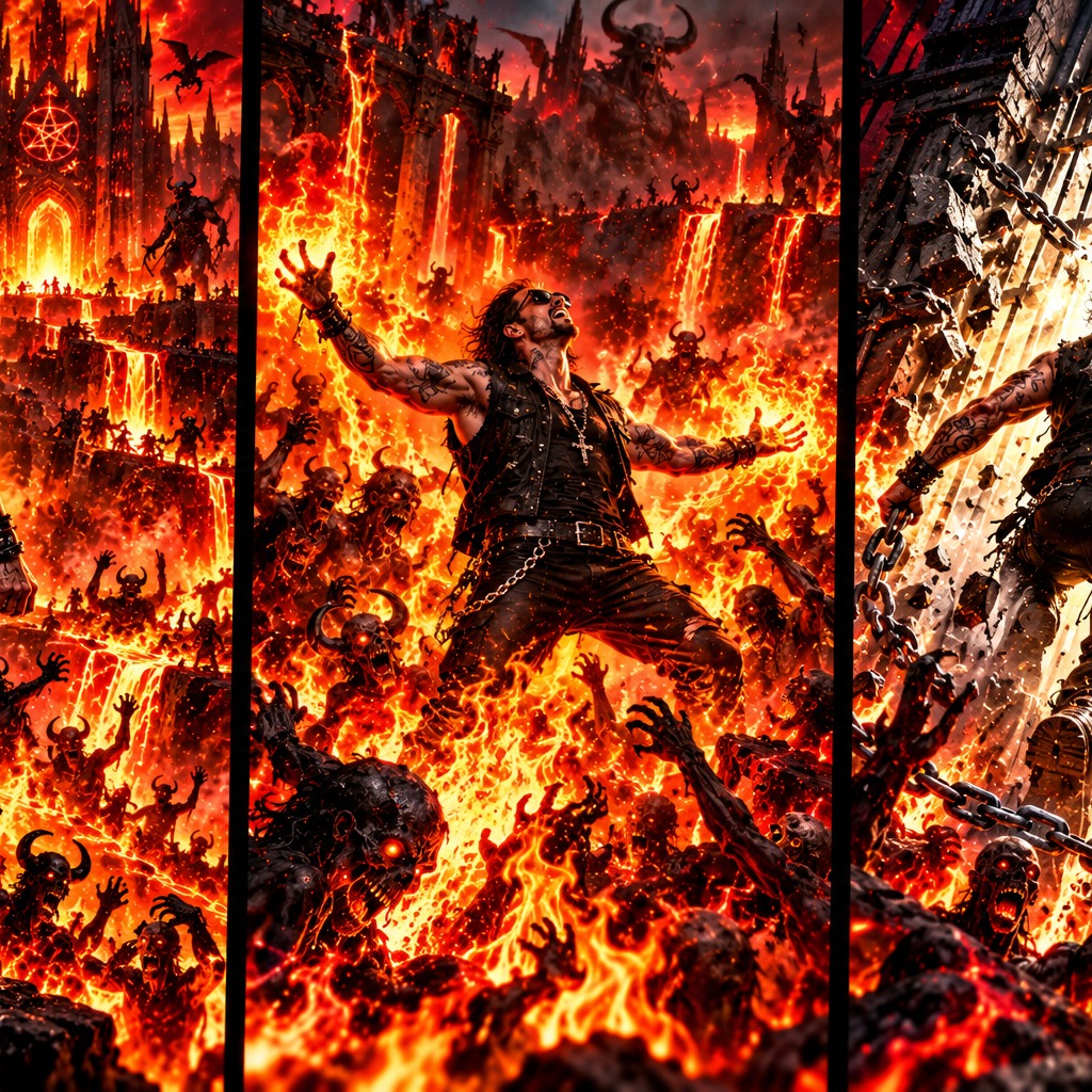 I set hell on fire #3 artwork