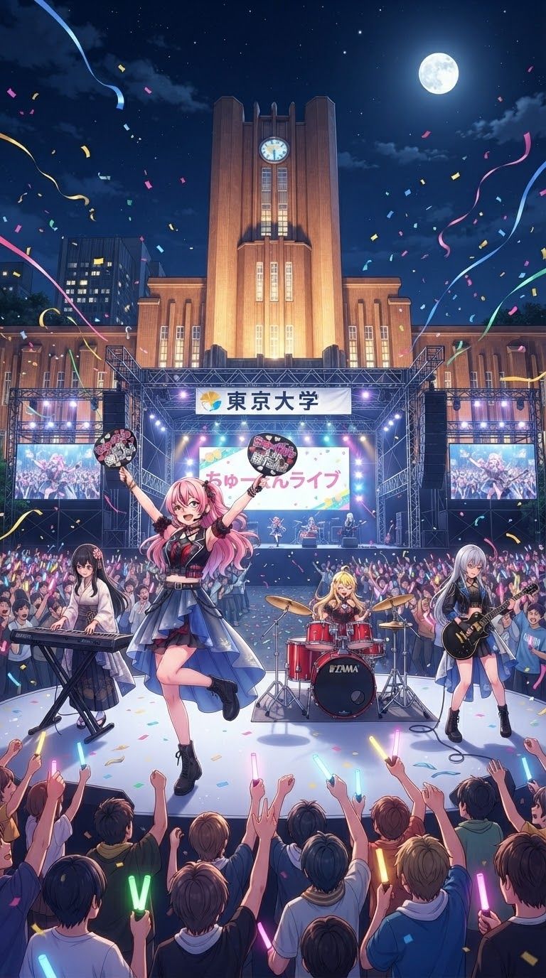 【ネコにゃーシリーズ】ちゅーたんしか勝たん！ 〜大学公演ロックVer.〜 その1 （yy電波ですか？イメージ） artwork