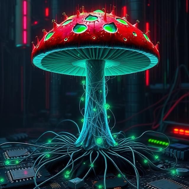The Sane Machine (Mycelial Glitch version) artwork