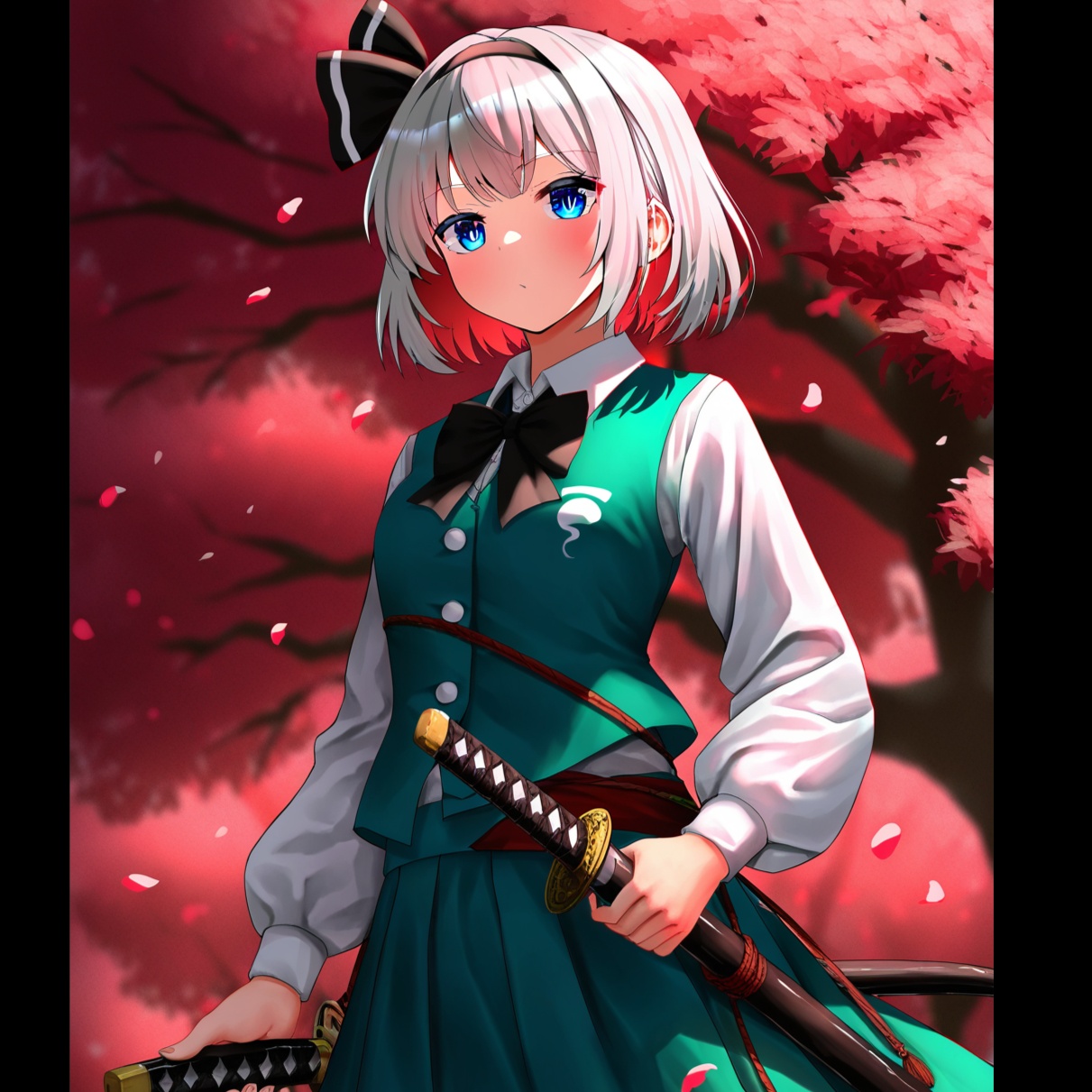 The ballad of Youmu Konpaku (Touhou Project) artwork