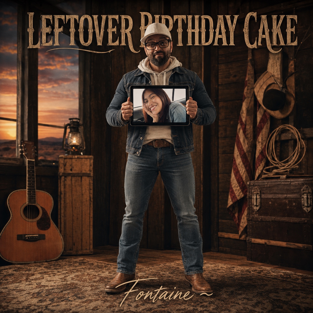 Fontaine ~ Leftover Birthday Cake ( actual voice with Dirt-road Americana artwork
