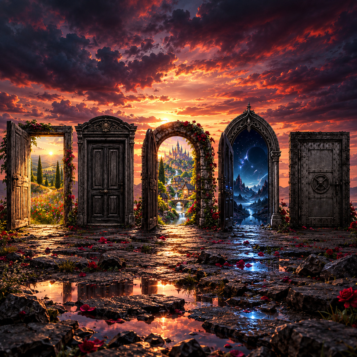 Fünf Türen artwork