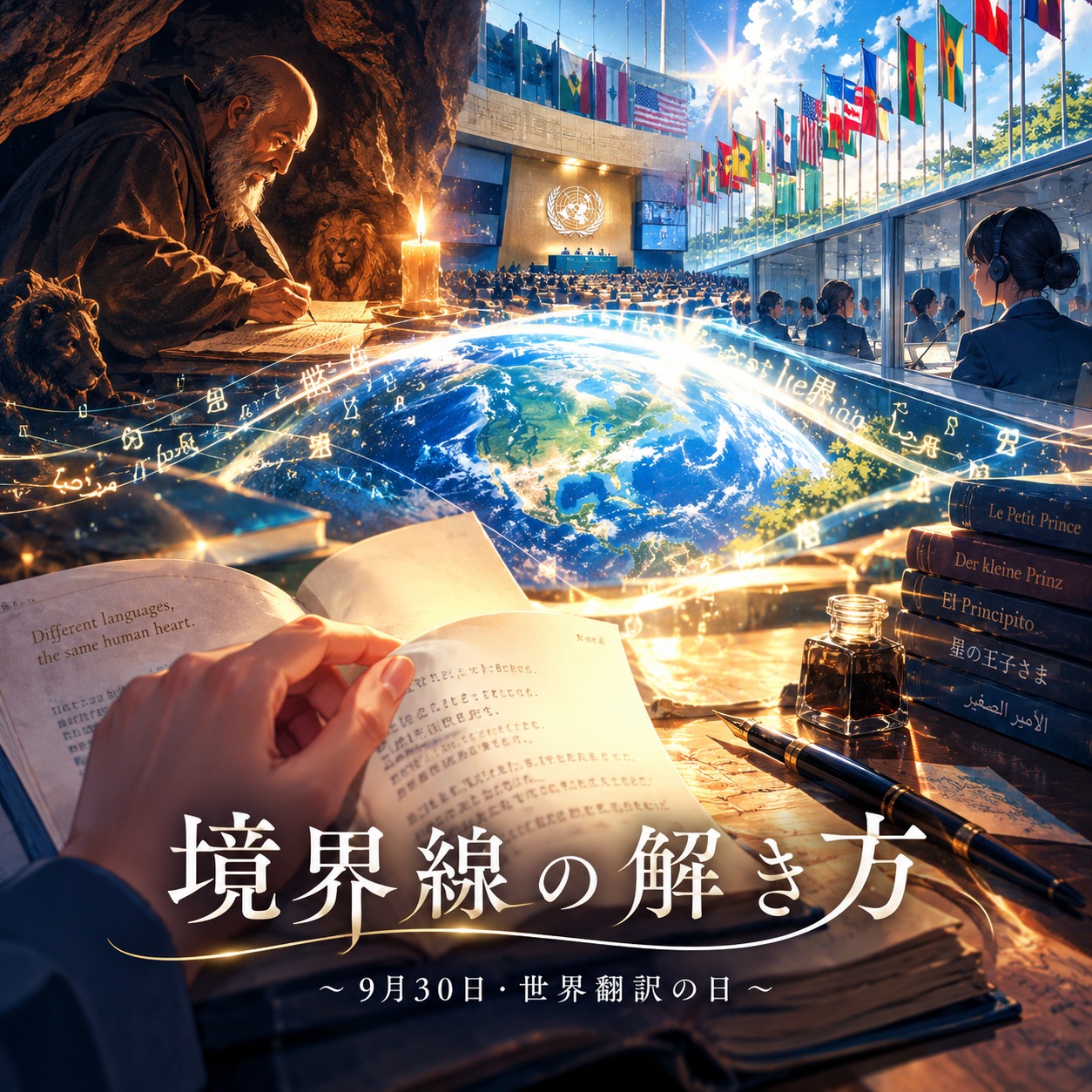 境界線の解き方 ～9月30日・世界翻訳の日～ artwork