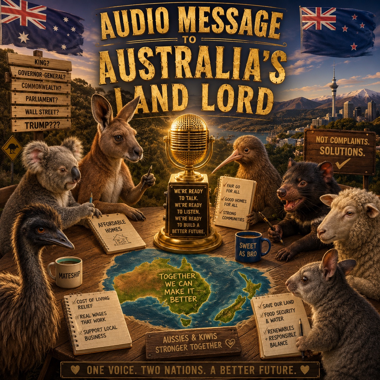 Audio Message To Australia’s Land Lord artwork