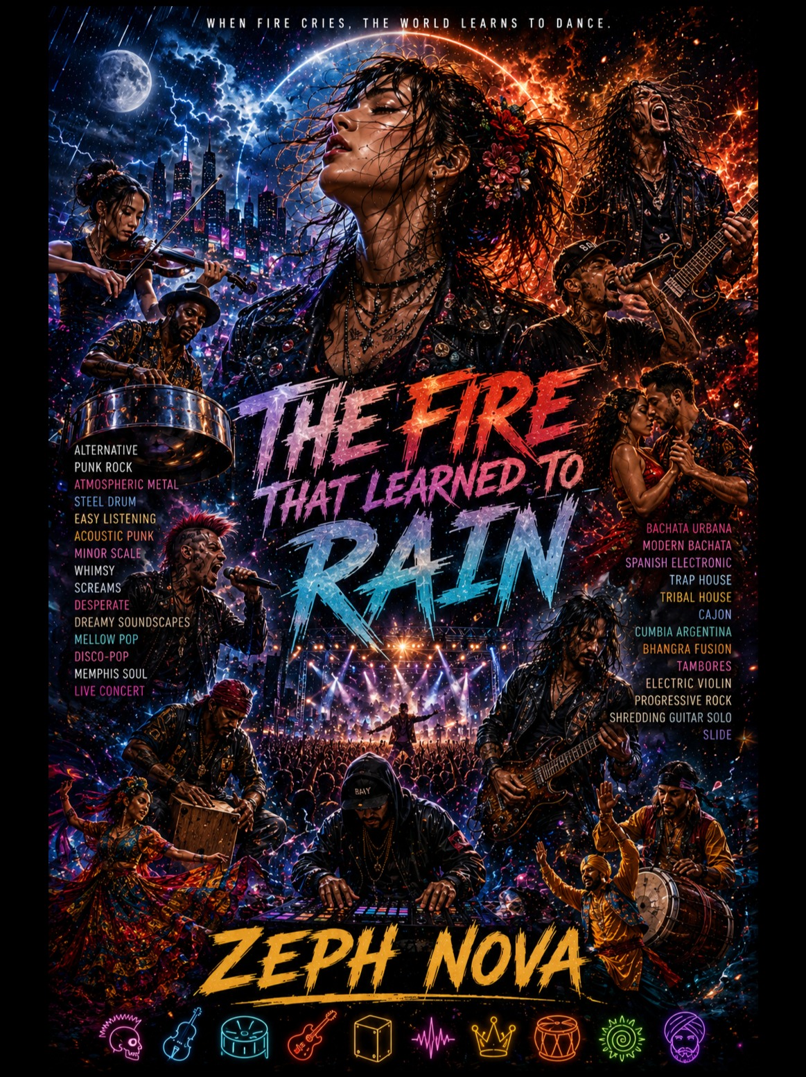 THE FIRE THAT LEARNED TO RAIN artwork