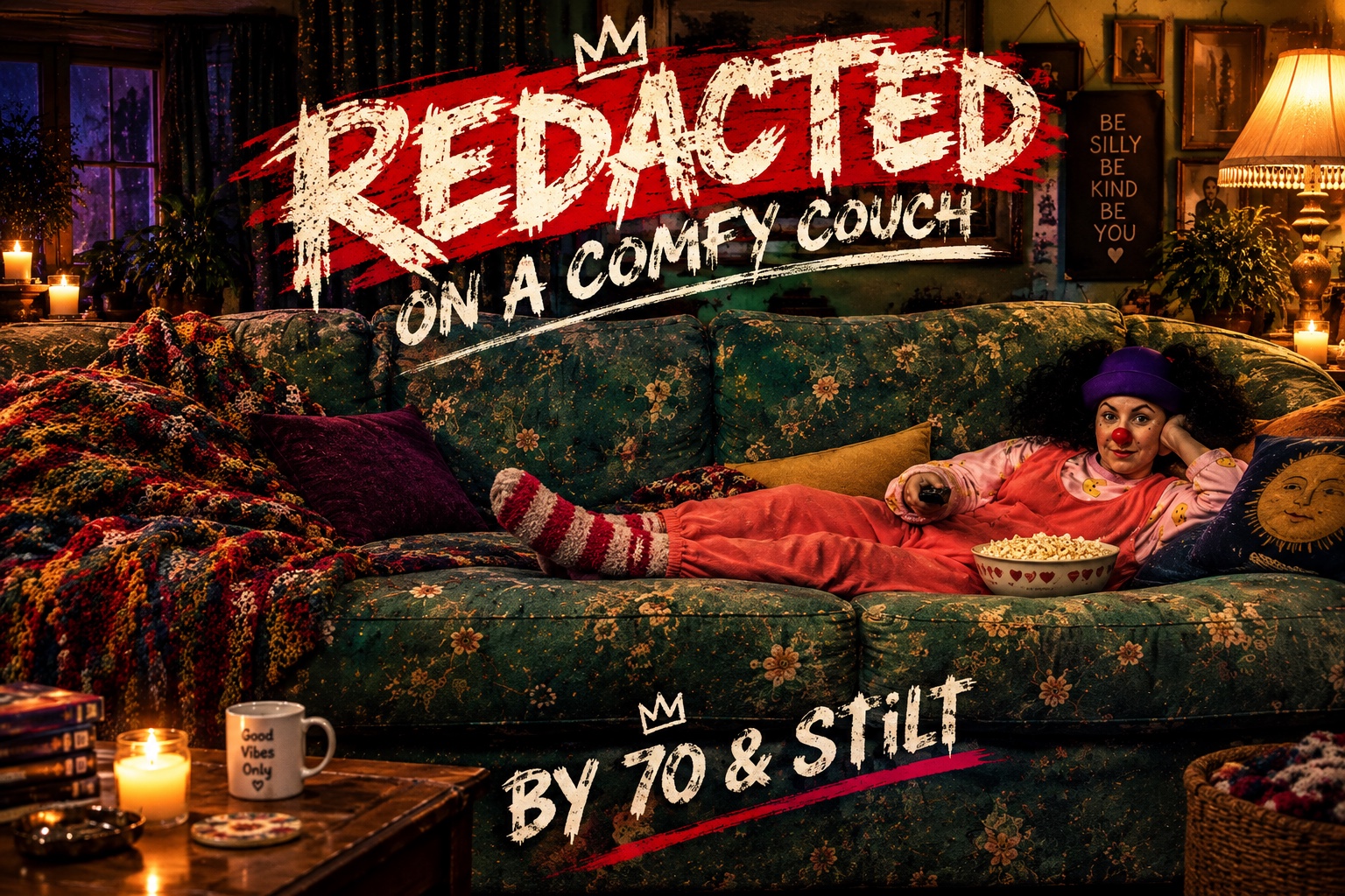 Redacted on a Comfy Couch artwork