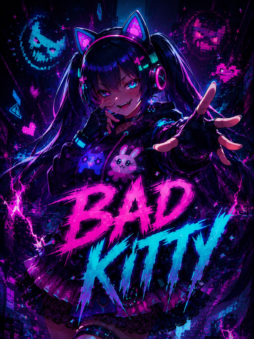 Bad Kitty (LUMI WENT FULL FERAL) artwork