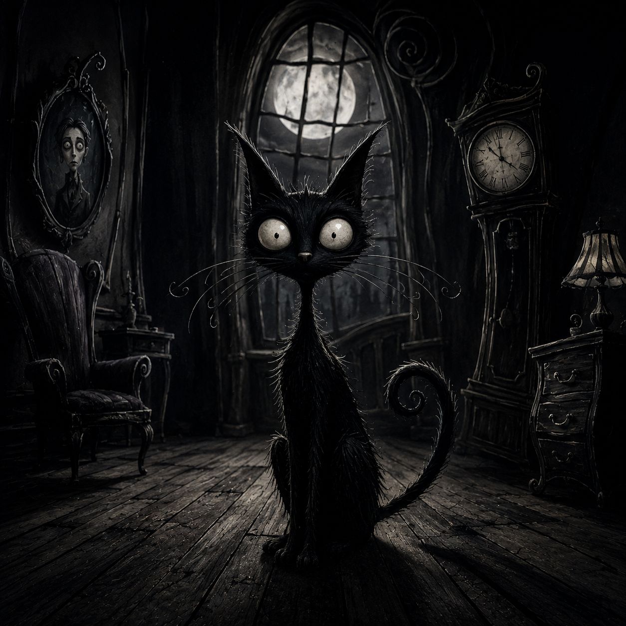 A black cat in a black room... (Goffmaniana) artwork