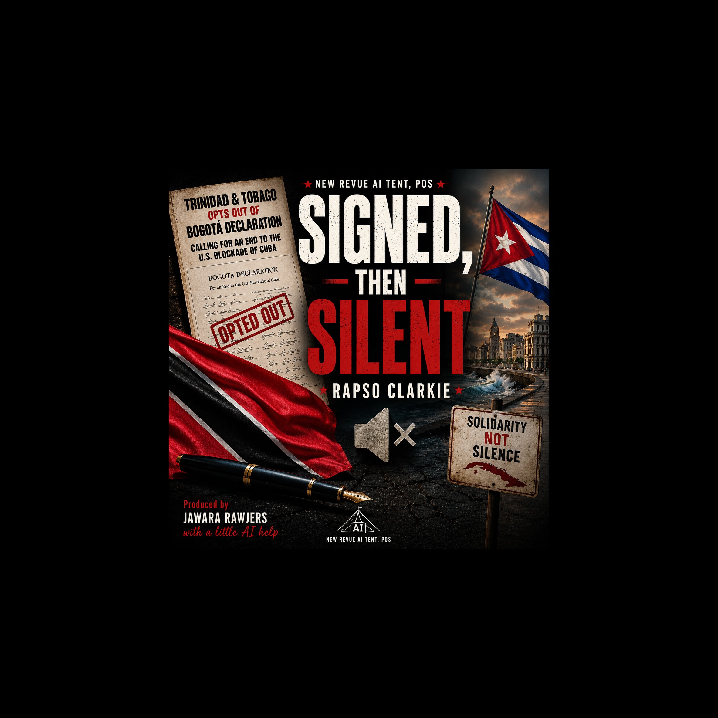 “Signed… Then Silent” - Rapso Clarkie artwork