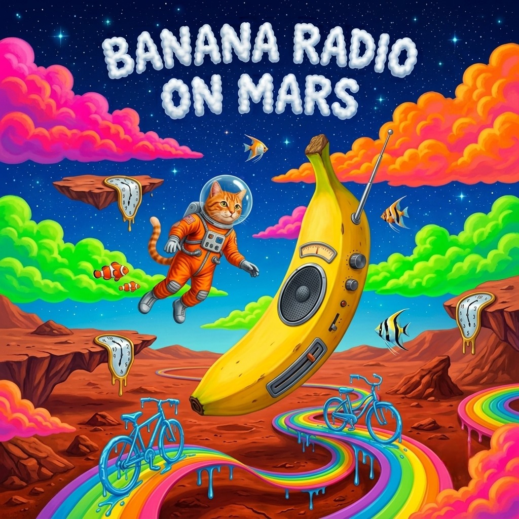Banana Radio on Mars artwork