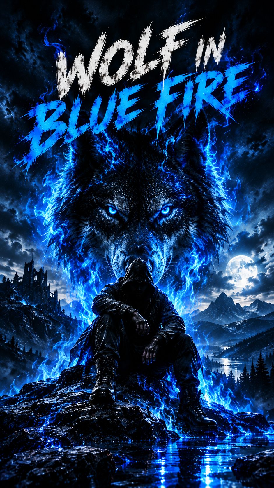 Wolf in Blue Fire artwork