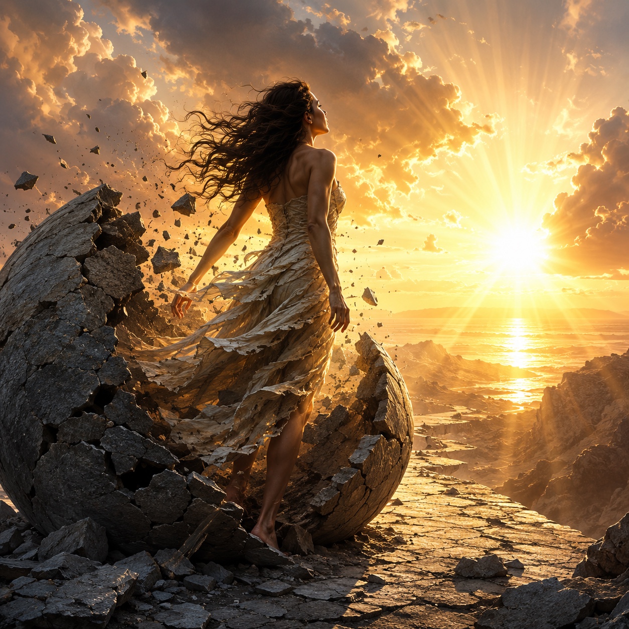 Break the Stone, Follow the Sun artwork