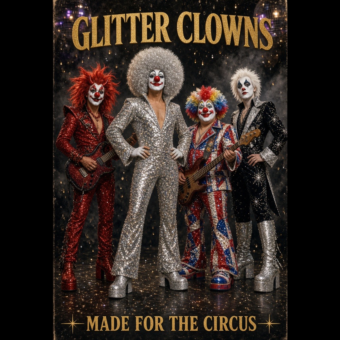 "The Glitter Clowns" presents  Made for the Circus (More Drive Version)) artwork