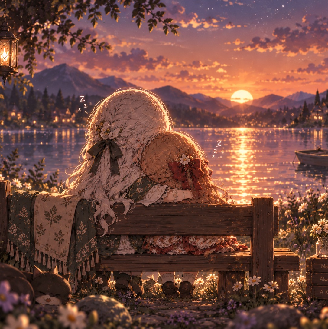 Evening By The Lake artwork