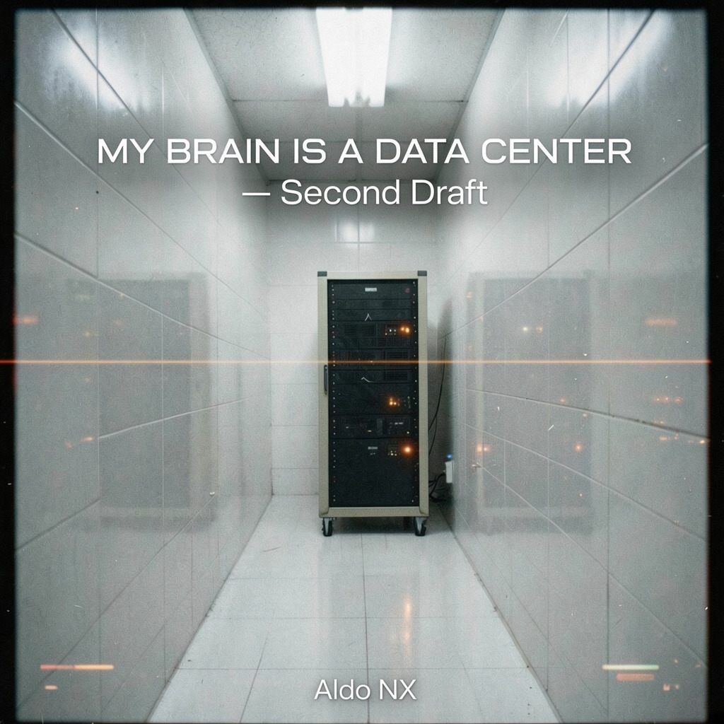 MY BRAIN IS A DATA CENTER — Second Draft artwork