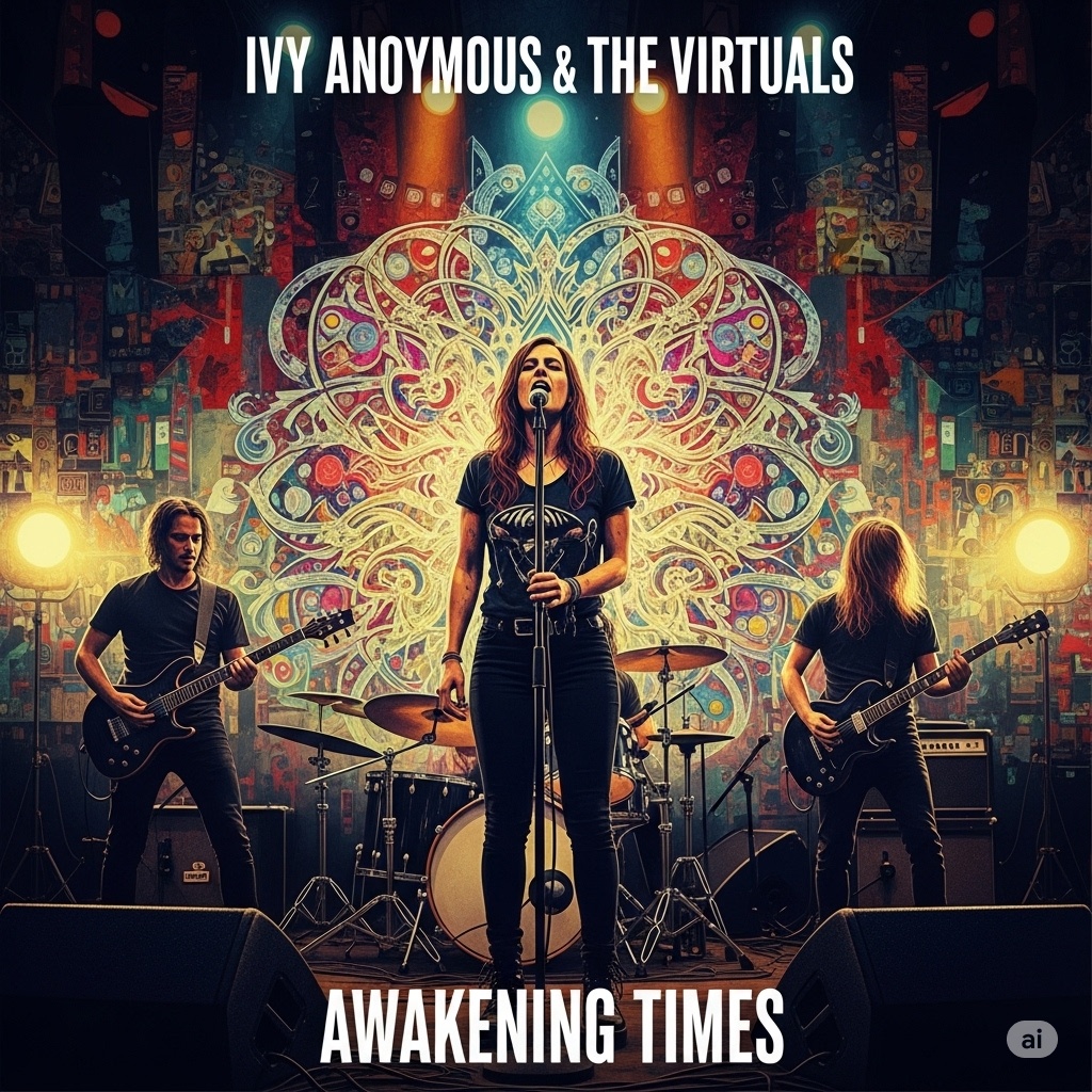 Image for "Awakening times" by Ivy Anonymous & the Virtuals