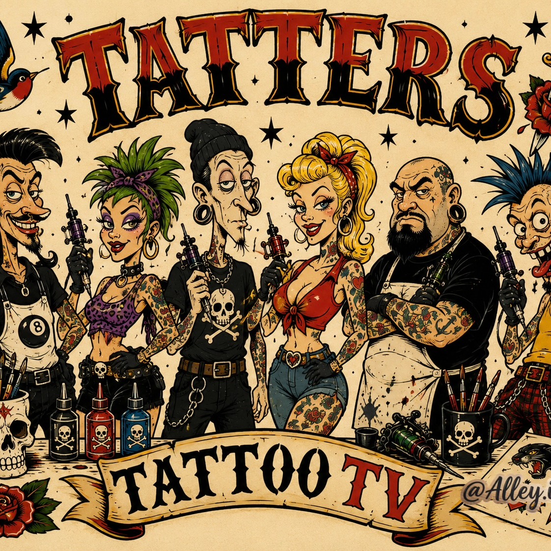 Tatters from TattooTV artwork