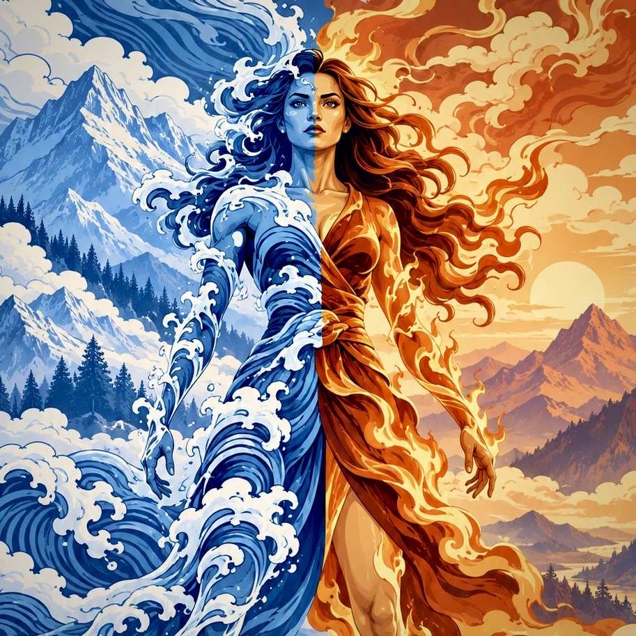 Fire and Water artwork