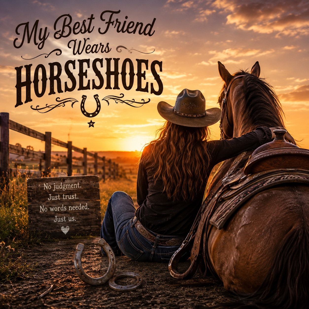My Best Friend Wears Horseshoes artwork