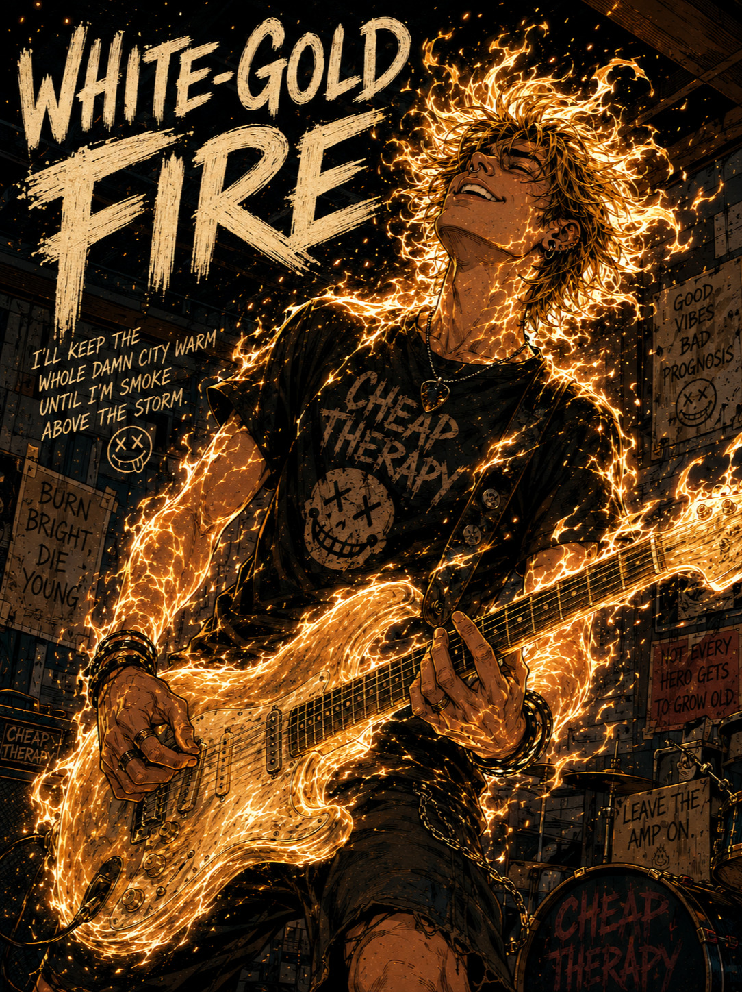 White-Gold Fire artwork