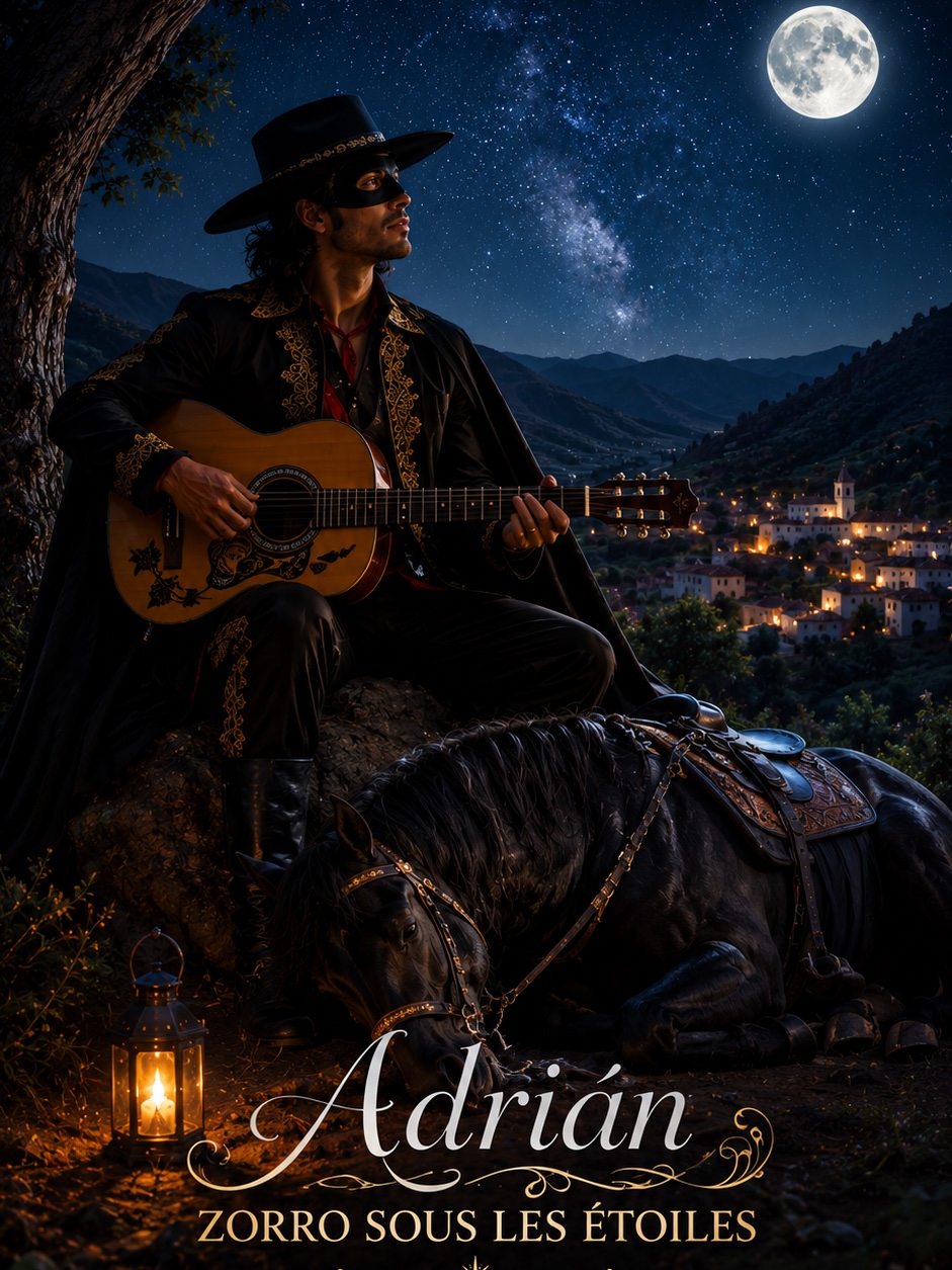 Adrián, Zorro bajo las estrellas artwork