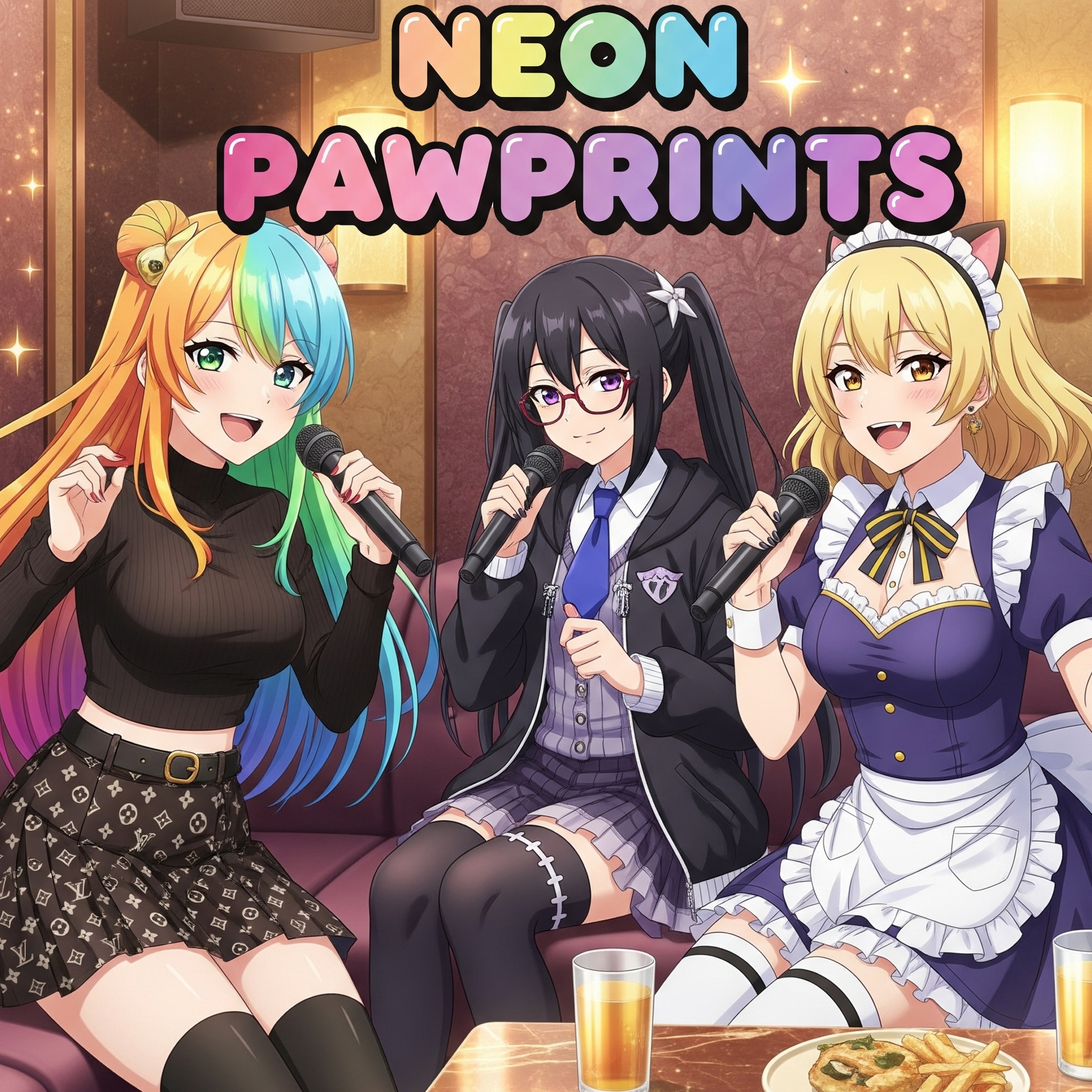 Image for ☆Neon Pawprints☆ Mini  III