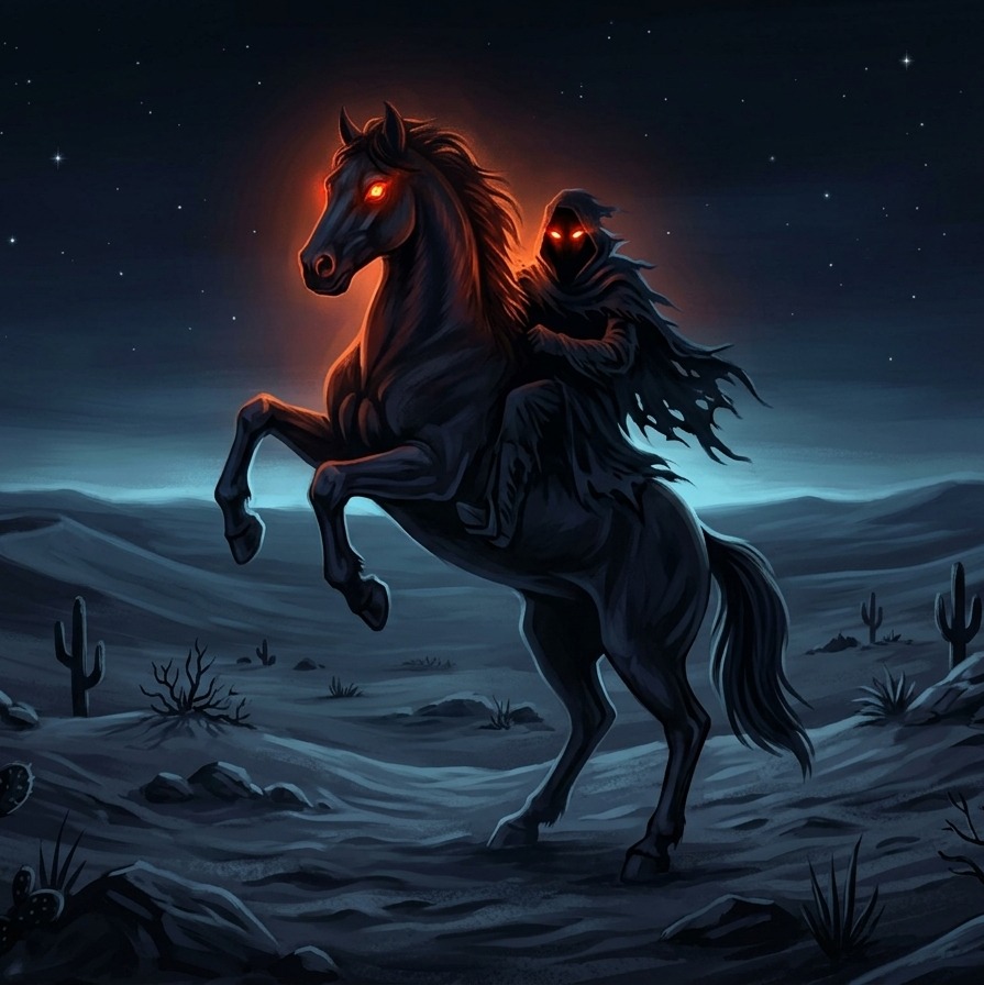 La cabalgata del Charro Negro artwork