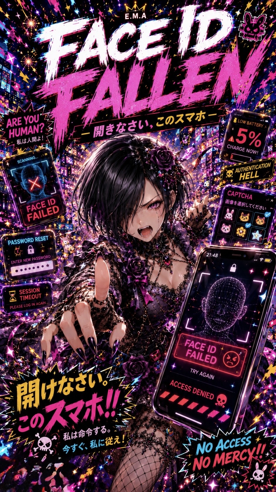 FACE ID FALLEN  ― 開きなさい、このスマホ ― artwork