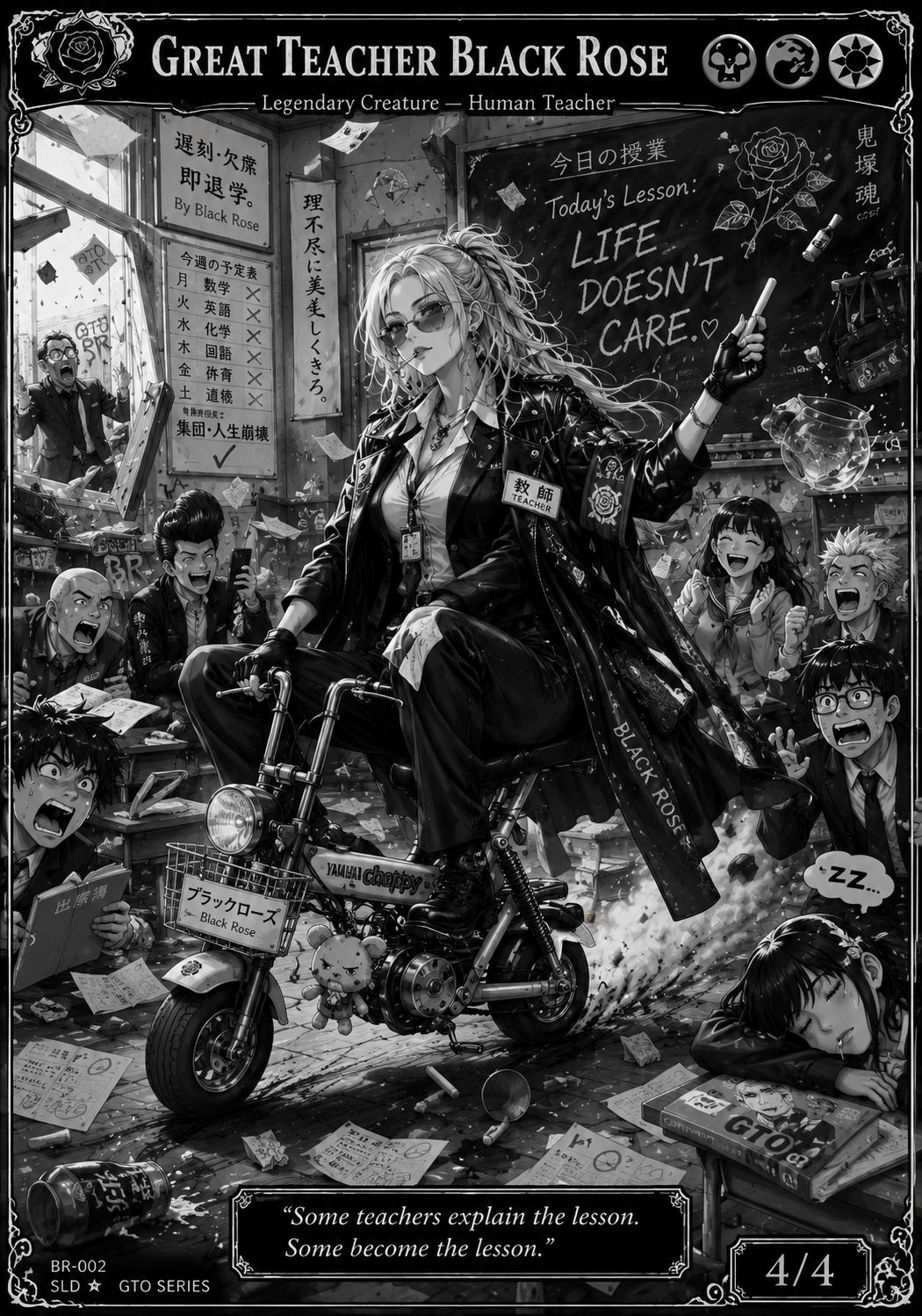 GT Black Rose Neon Noir Edition 🔥👩‍🏫🏍️ artwork