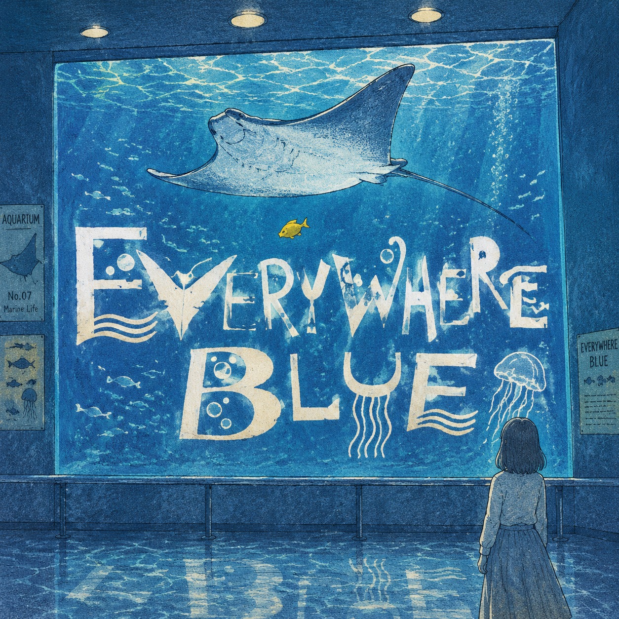 Everywhere blue artwork