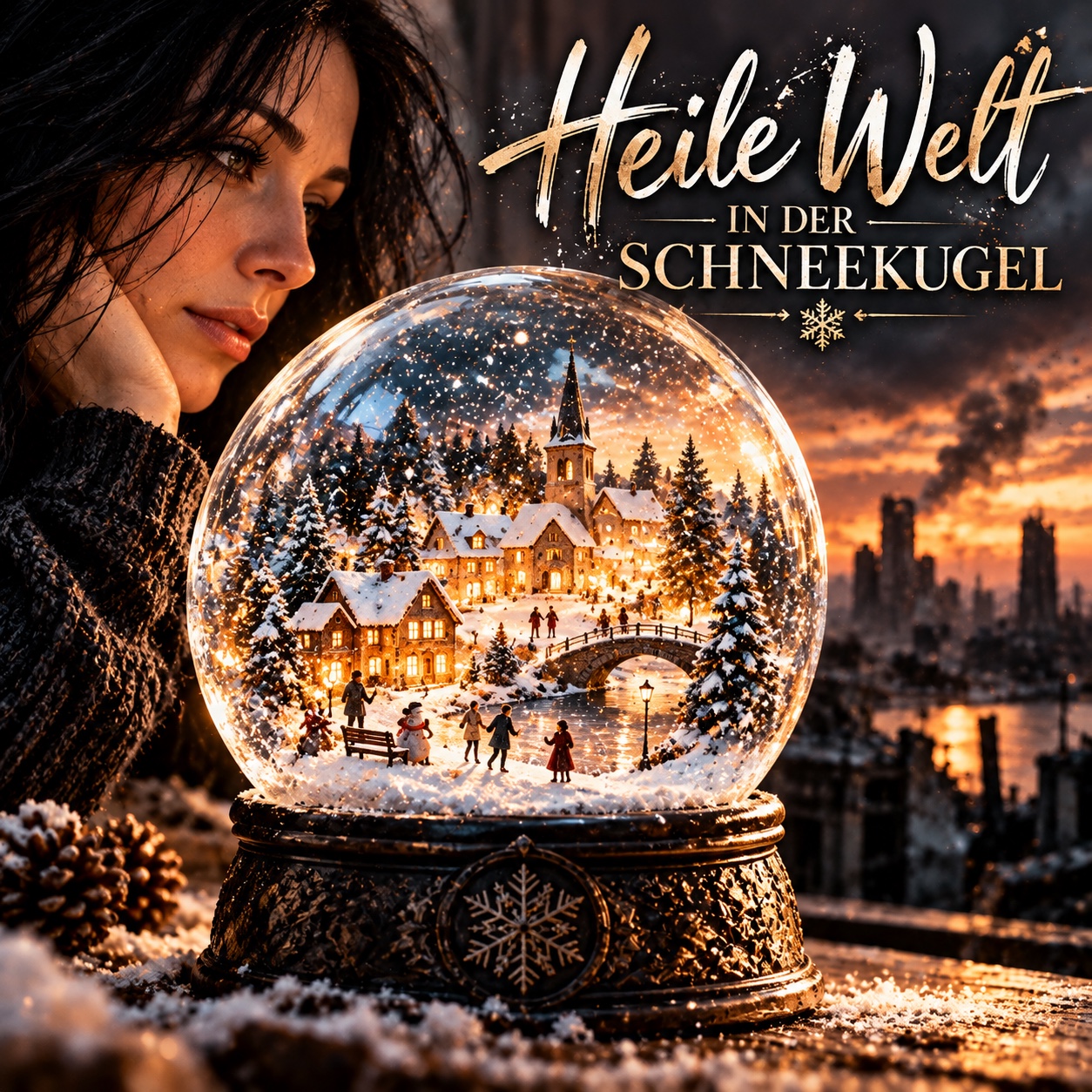 Heile Welt in der Schneekugel artwork