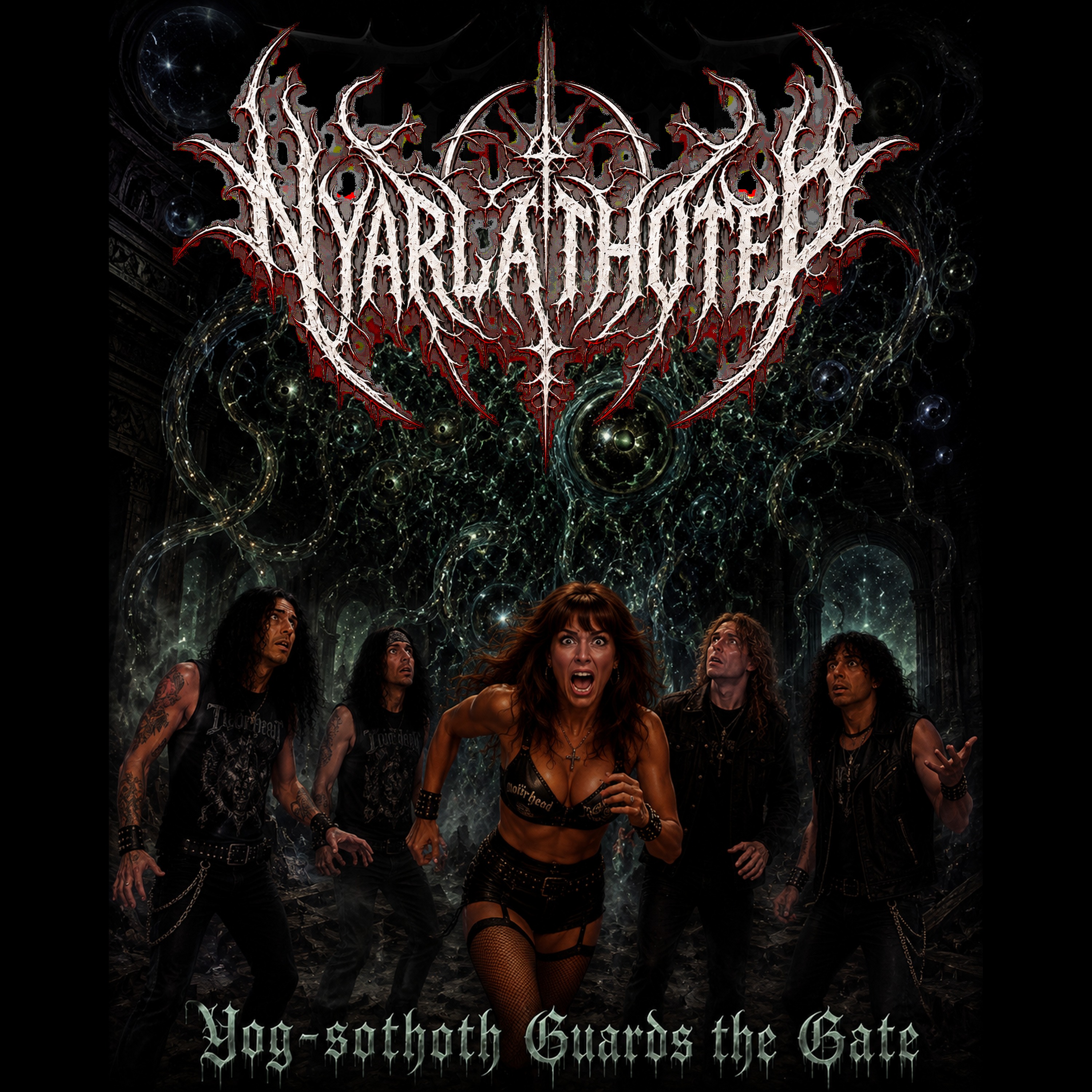 Yog-sothoth gaurds the gate artwork