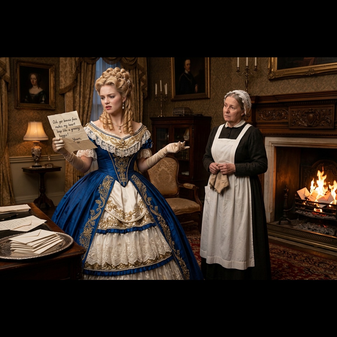 Episode 2 : Hamish McTavish and Lady Penelope Featherington-Smythe:  Rhymes in Flames artwork