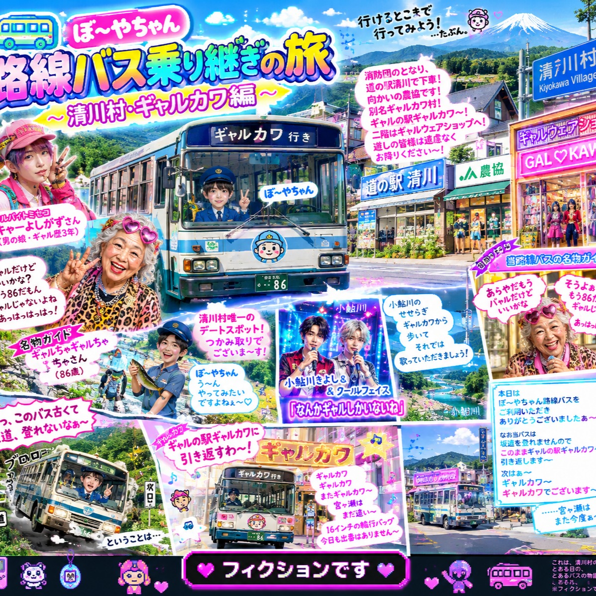 『ぼ～やちゃん路線バス乗り継ぎの旅 ～清川村・ギャルカワ編～』 artwork