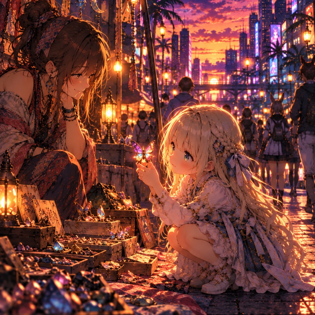 夕暮れのイーストエッグ　#インストチャレンジ artwork
