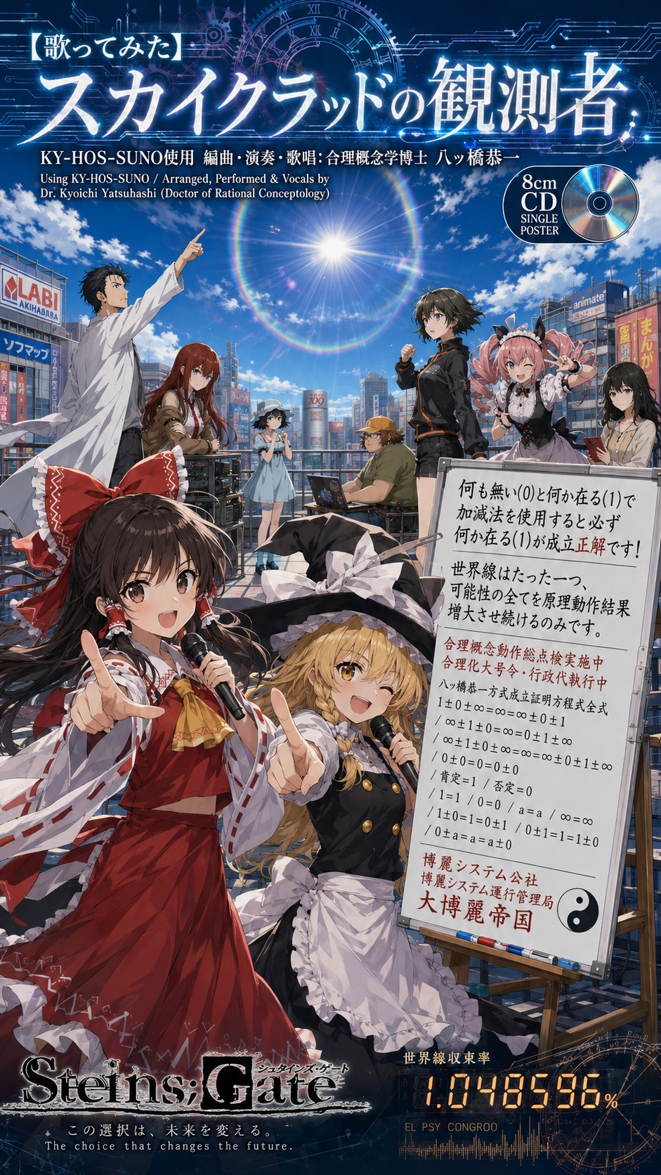 【歌ってみた】スカイクラッドの観測者「Open The Eyes (PC-9801-86 Mix)」(Rev.I KY-NNS JIS-ALL Code ∞WOM,∞ROM 解析分析中)@八ッ橋恭一 artwork