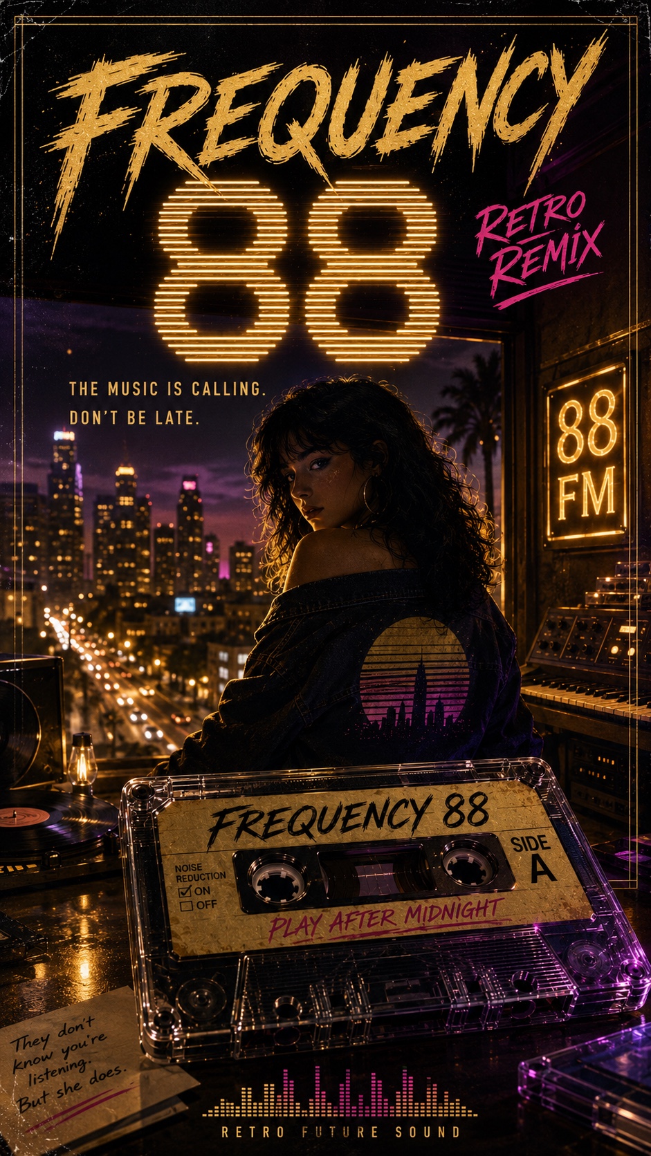 Frequency 88 - retro remix artwork