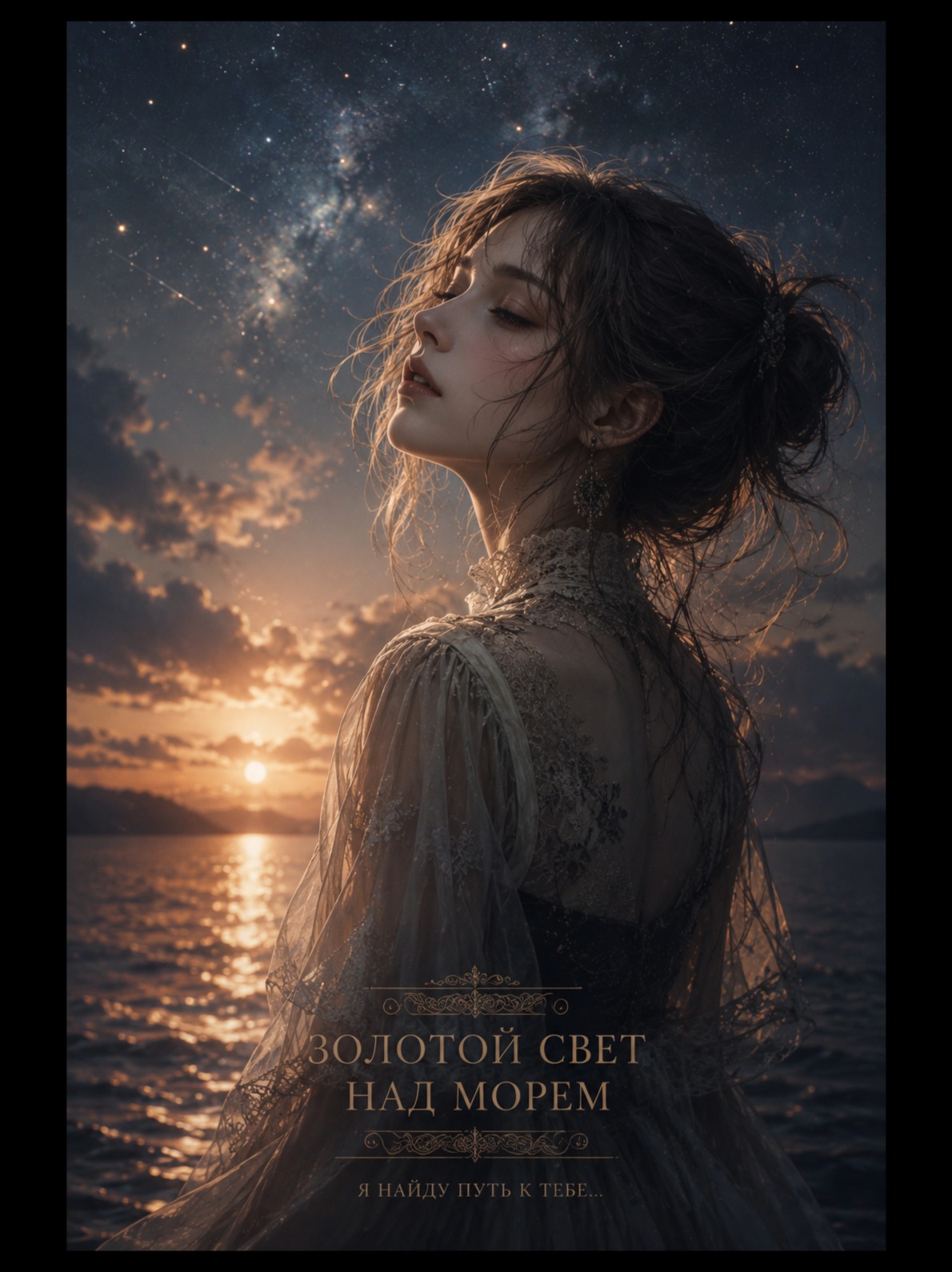 Золотой свет над морем artwork