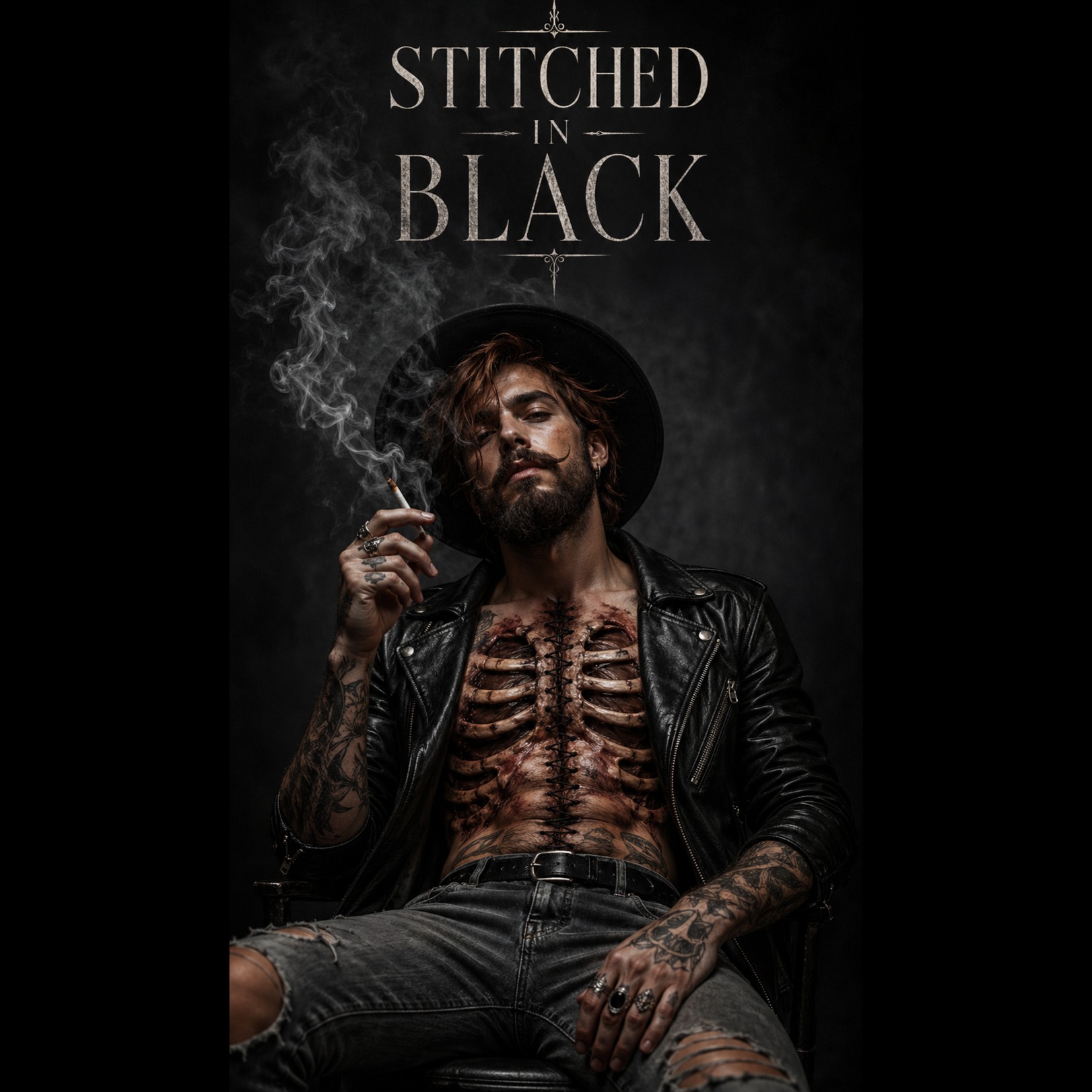 Stitched in Black artwork