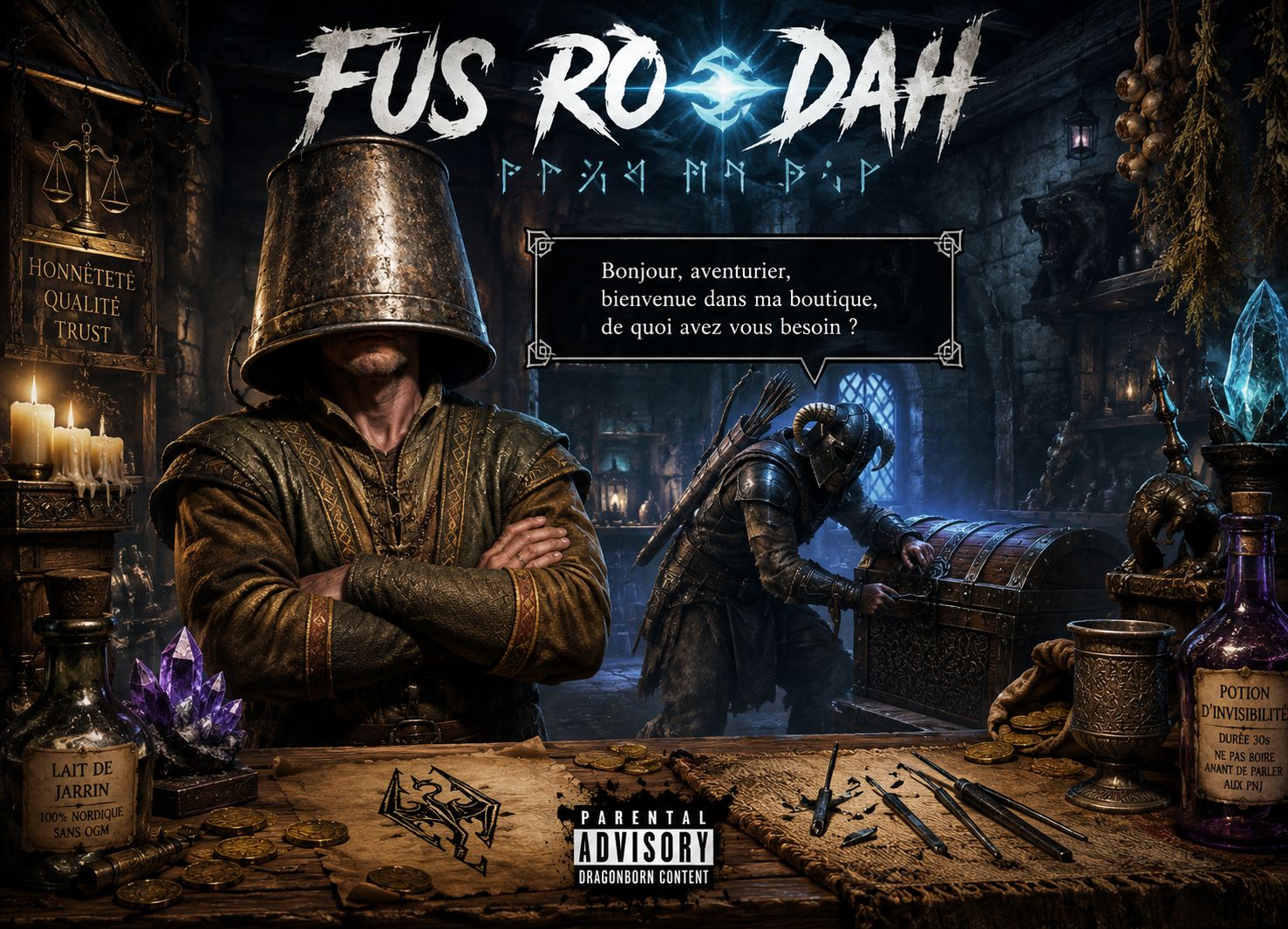 Fus Ro Dah ! Neon Noir Edition 🐉🔥 artwork