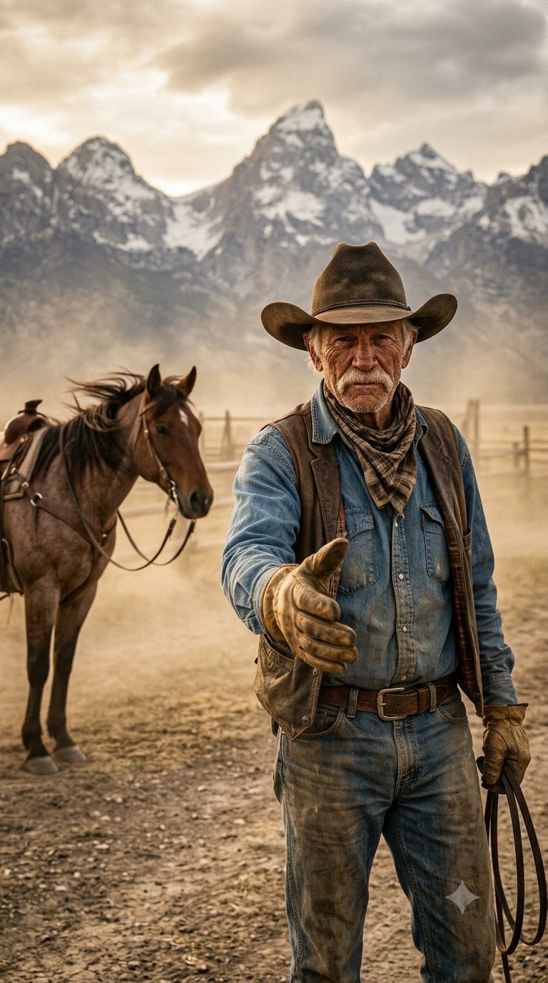 A Man's Word (The Cowboy's Handshake)" artwork