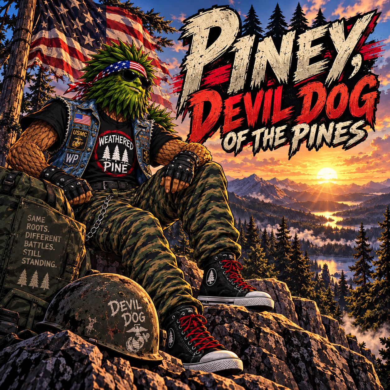 Piney, Devil Dog of the Pines artwork