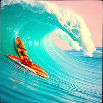 Image for ②🎅🏄️サンタとサーフィン、夏のクリスマス！Summer Christmas, Santa and Surfing（2分以上）