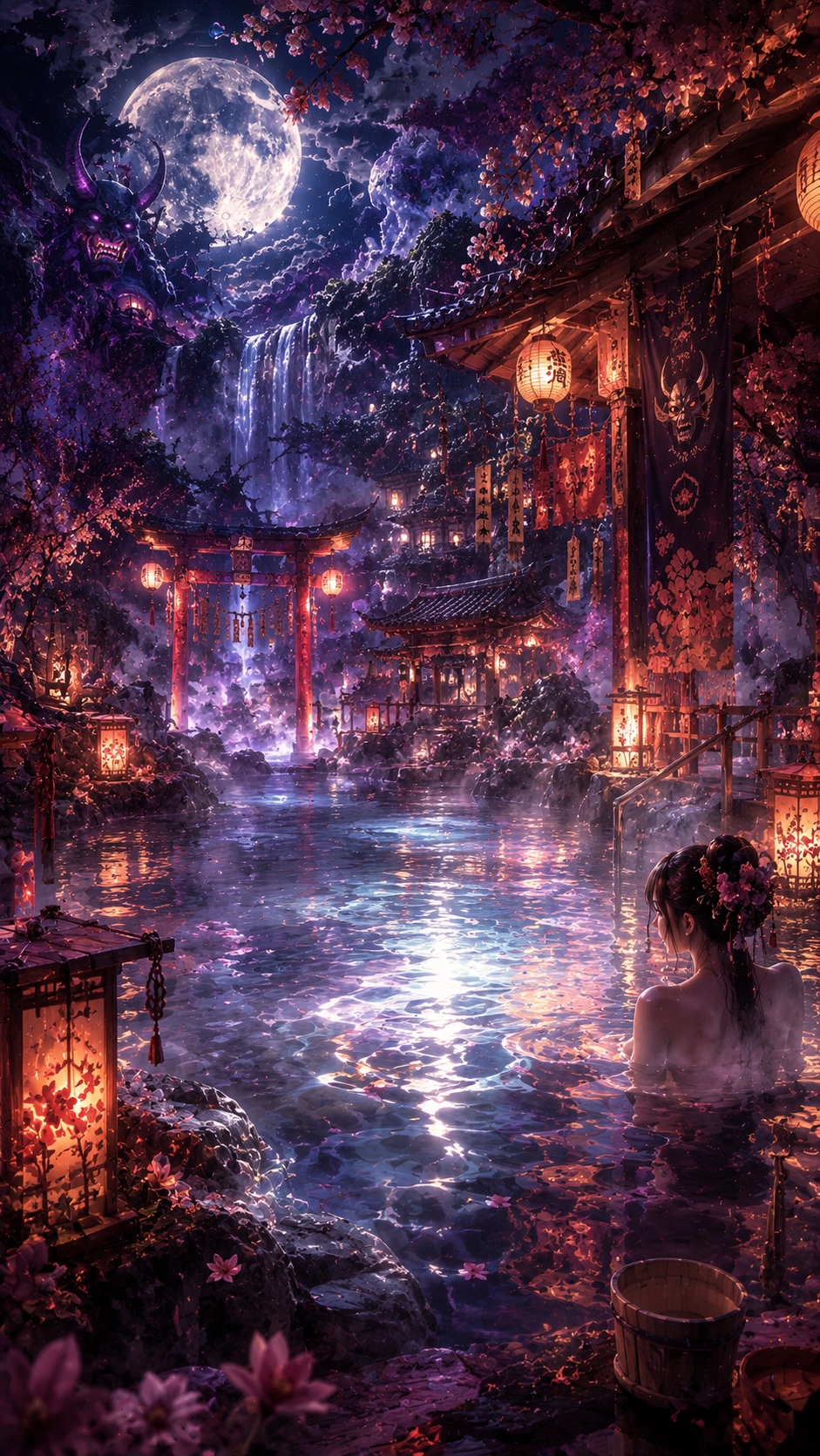 おふろまんぼ -湯煙り露天風呂編- artwork