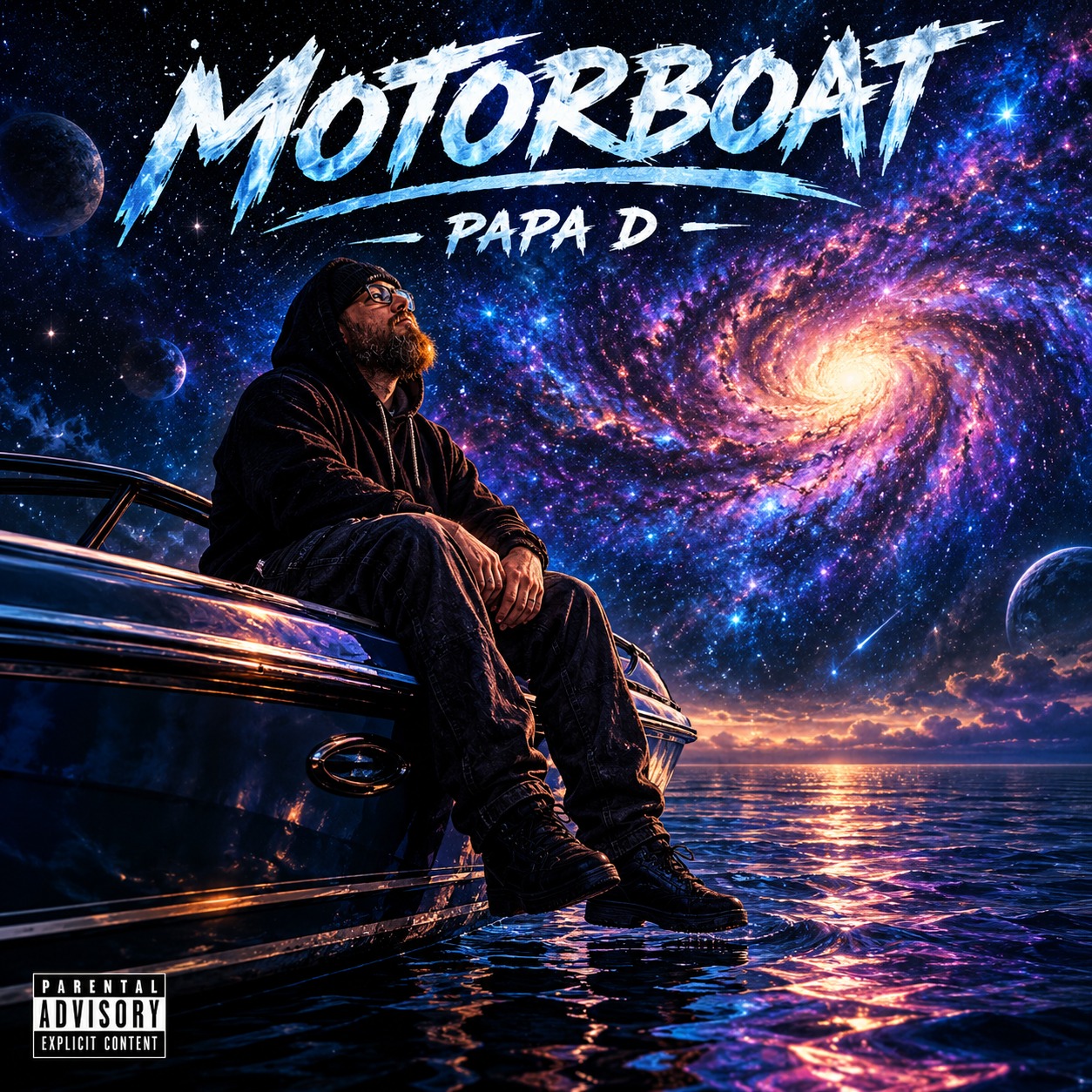 Motorboat artwork