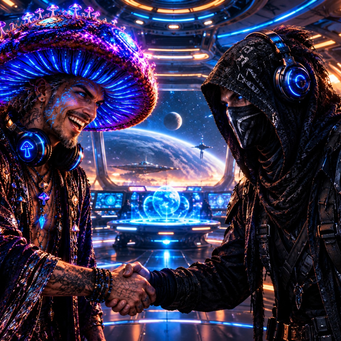 BROTHERS OF THE COSMIC FLAME (By Blue Banana) artwork